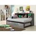 Twin Bed and Trundle, Black & Silver