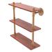 Allied Brass Pipeline Collection 16 Inch Ironwood Triple Shelf