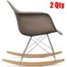 Modern Rocking Chair Armchair With Arm Colors Natural Wood Rockers Dining (Set of 2)