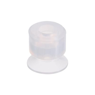 Clear Soft Silicone Miniature Vacuum Suction Cup 12mmx5mm Bellow Suction Cup - M5 x 12mm