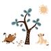 Disney Baby Lion King Adventure Tree with Simba/Timon/Pumbaa Wall Decals/Stickers by Lambs & Ivy