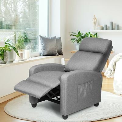 PU Leather Massage Recliner Chair with Footrest