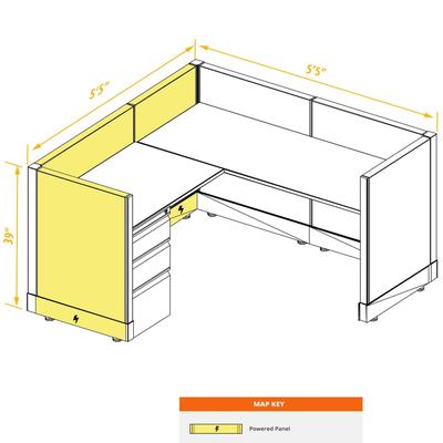 System Furniture 39H Powered Cubicles