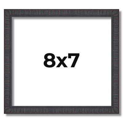 8x7 Frame Brown Picture Frame - Complete Modern Photo Frame Includes