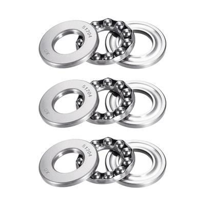 51204 Single Direction Thrust Ball Bearings,Flat Seat ,22x40x14mm 3pcs - 1 Pack - 51100 (10*24*9)