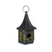 Antiqued Blue Vintage License Slate Design Metal Hanging Birdhouse - 12.75 X 8.5 X 8.5 inches