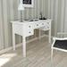 vidaXL Writing Desk with 5 Drawers White