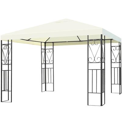 Costway 10'x10' Steel Frame Patio Gazebo Canopy Tent Shelter Patio