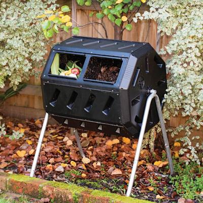 37-Gallon Tumbling Compost Bin Tumbler Composter - 5 Cu. Ft. - 36"H x 28"W x 26"D