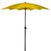 8.85ft Outdoor Patio Lotus Umbrella with Hand Crank, Yellow