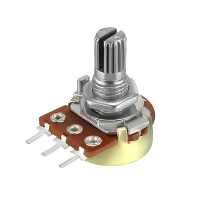 WH148 20K Ohm Variable Resistor Rotary Carbon Film Taper Potentiometer - 0.94 x 0.65 inch (H * D)