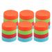 24 Pcs Colored Plastic Wide Mouth Mason Jar Lids Food Storage Cap - 24 Pack