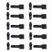 Black Wrought Iron Gate Flip Latch 5.75" L Antique Two Sided Flip Lock Rust Resistant Powder Coated Pack of 10 Renovators Supply