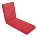 Sunbrella Textured Red Indoor/ Outdoor Hinged Cushion - Corded