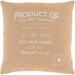 Lilliana Wheat Modern Farmhouse Poly Fill Throw Pillow (18" x 18")