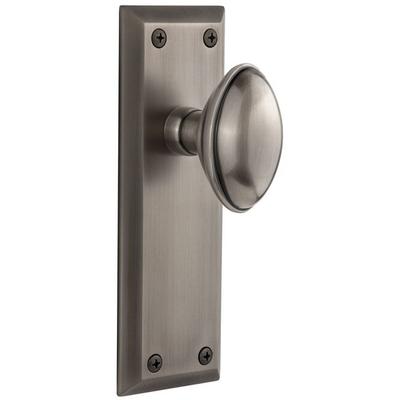 Grandeur Fifth Avenue Solid Brass Rose Dummy Door Knob Set with Eden