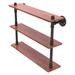 Allied Brass Pipeline Collection 16 Inch Ironwood Triple Shelf