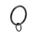 Curtain Ring Metal 32mm Inner Dia Drapery Ring for Curtain Rods 14 Pcs - Black