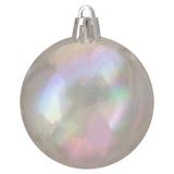 Clear Iridescent Shatterproof Shiny Finish Christmas Ornament 2.5"