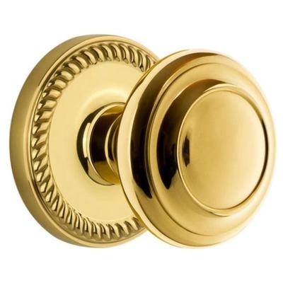 Grandeur Newport Solid Brass Rose Single Dummy Door Knob with