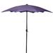 8.85ft Outdoor Patio Lotus Umbrella with Hand Crank, Purple