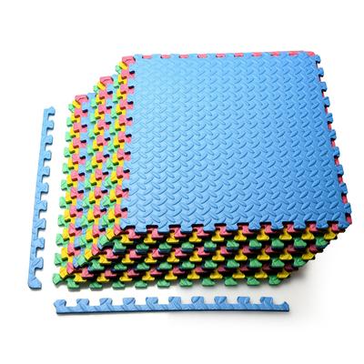 Costway Soft EVA Foam Mat Flooring Tiles, Multi Color, 12 PC, 25