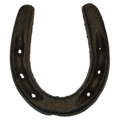 Cast Iron Rust Color Horse Shoe Set of 6 - 3 3/4