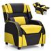 Gymax Gaming Recliner Sofa PU Leather Armchair for Kids Youth w/