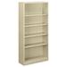 HON 5-shelf Metal Putty Bookcase