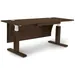 Copeland Furniture Invigo Sit-Stand Desk with Modesty Panel - 2648-REC-SQ-43-W-P-N-G-K-M-W