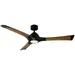 Modern Forms Woody Smart Ceiling Fan - Body Finish: Matte Black - Blade Color: Distressed Koa Wood - FR-W1814-60L-MB/DK