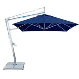 Bambrella Santa Ana Square Side Wind Aluminum Cantilever Umbrella With Base - 2.6m SQ-SW-SA-N | SWSA-SYS