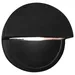 Justice Design Group Ceramics ADA Dome Outdoor LED Wall Sconce - CER-5610W-BLK