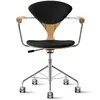 Cherner Chair Company Cherner Seat and Back Upholstered Task Armchair - SWAC16-SA-BLCK-B