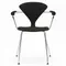 Cherner Chair Company Cherner Metal Base Armchair with Seat Pad