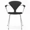 Cherner Chair Company Cherner Metal Base Armchair with Seat Pad