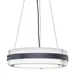 UltraLights Invicta 16355 24-Inch LED Drum Pendant Light - 16355-24-SS-WS-04