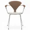 Cherner Chair Company Cherner Metal Base Armchair with Seat Pad