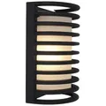 Access Lighting Bermuda Outdoor Ribbed Bulkhead Wall Sconce - 20010MG-BL/RFR