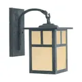 Arroyo Craftsman Mission Arched Arm Outdoor Wall Sconce - MB-6TOF-MB