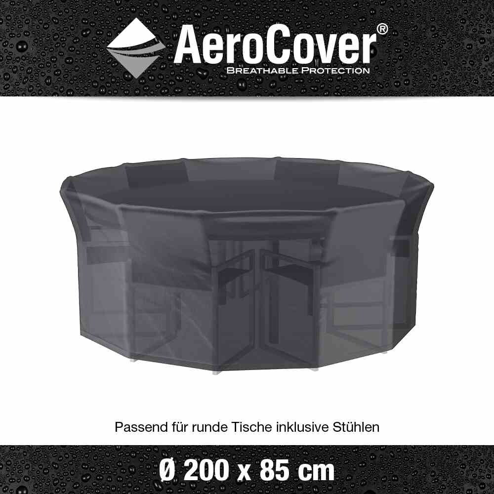 AEROCOVER AeroCover Atmungsaktive Schutzhülle für Sitzgruppen Ø200xH85 cm Image