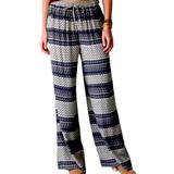 American Eagle Outfitters Pants & Jumpsuits | American Eagle Paisley Wide Leg Palazzo Pants | Color: Blue/Cream | Size: Xs