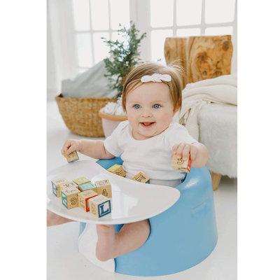 Bumbo Baby Infant Soft Foam Wide Floor Seat w/3 Point Adjustable Harness in Blue | 9.5 H x 15 W x 17.6 D in | Wayfair B10012