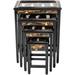 Oriental Furniture Royal Ladies Black Lacquer Nesting Tables Wood in Black/Brown/White | 25.5 H x 14 W x 20 D in | Wayfair L3-M723B
