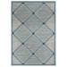 Blue 122 x 94 x 0.2 in Indoor/Outdoor Area Rug - Latitude Run® Geometric Indoor/Outdoor Area Rug Polypropylene | 122 H x 94 W x 0.2 D in | Wayfair