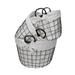 Gracie Oaks 3 Piece Metal/Wire Basket Set Metal in White | 11.5 H x 19.7 W x 15.7 D in | Wayfair FEB10564750E4C2FA9883EFC17C193C7