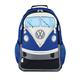 BBRISA VW Collection - Volkswagen Wander-Laptop-Tages-Schul-Rucksack im T1 Bulli Bus Design (30l/Groß/Bus Front/Blau)