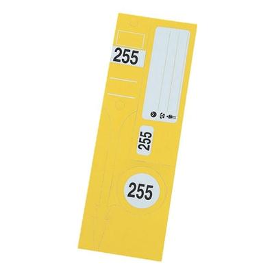 300 Schlüsselanhänger - Leitzahl Light »1-300 nummeriert« gelb, EICHNER