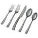 Hampton Forge Essenstahl Paris Titan 20-Piece Flatware Set, Hammered Gunmetal