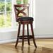 Crosby Cherry X-back 29-inch Swivel High Back Barstool by iNSPIRE Q Classic